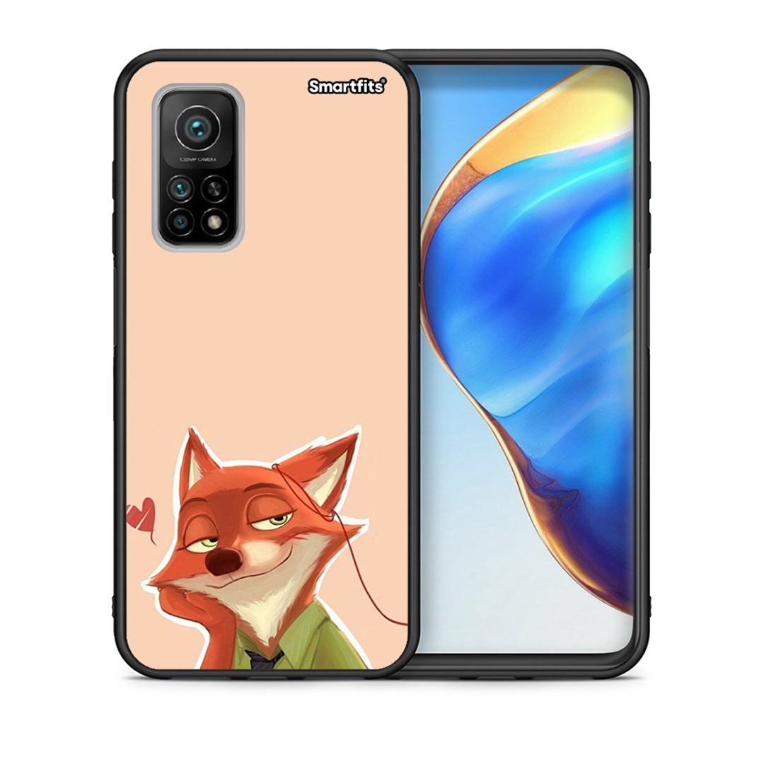 Θήκη Xiaomi Mi 10T/10T Pro Nick Wilde And Judy Hopps Love 1 από τη Smartfits με σχέδιο στο πίσω μέρος και μαύρο περίβλημα | Xiaomi Mi 10T/10T Pro Nick Wilde And Judy Hopps Love 1 case with colorful back and black bezels