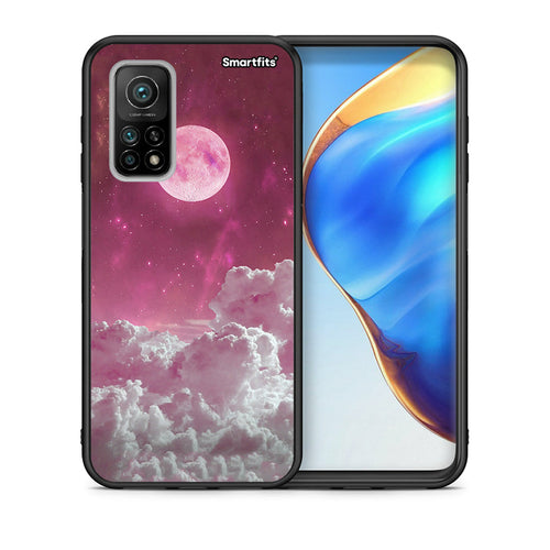 Θήκη Xiaomi Mi 10T / 10T Pro Pink Moon από τη Smartfits με σχέδιο στο πίσω μέρος και μαύρο περίβλημα | Xiaomi Mi 10T / 10T Pro Pink Moon case with colorful back and black bezels