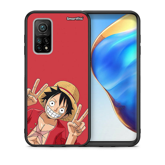 Θήκη Xiaomi Mi 10T / 10T Pro Pirate Luffy από τη Smartfits με σχέδιο στο πίσω μέρος και μαύρο περίβλημα | Xiaomi Mi 10T / 10T Pro Pirate Luffy case with colorful back and black bezels