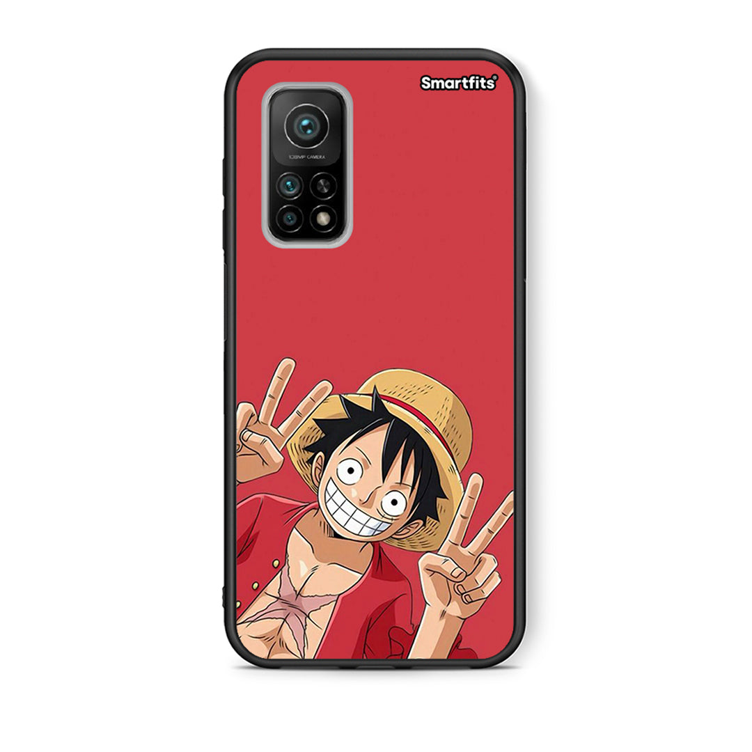 Θήκη Xiaomi Mi 10T / 10T Pro Pirate Luffy από τη Smartfits με σχέδιο στο πίσω μέρος και μαύρο περίβλημα | Xiaomi Mi 10T / 10T Pro Pirate Luffy case with colorful back and black bezels