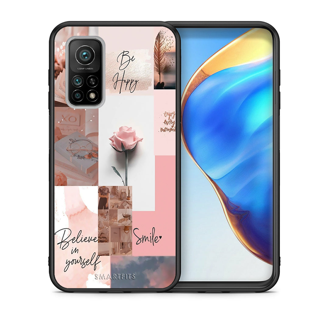 Θήκη Xiaomi Mi 10T/10T Pro Aesthetic Collage από τη Smartfits με σχέδιο στο πίσω μέρος και μαύρο περίβλημα | Xiaomi Mi 10T/10T Pro Aesthetic Collage case with colorful back and black bezels