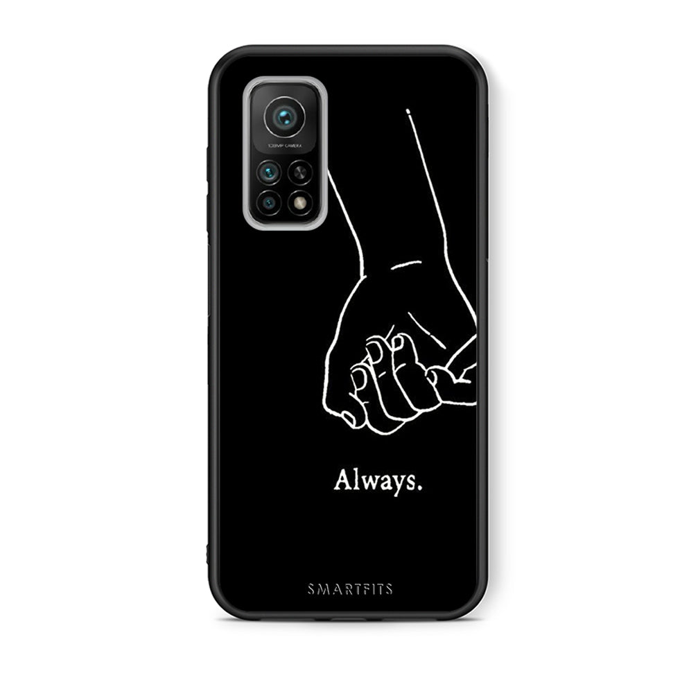 Θήκη Αγίου Βαλεντίνου Xiaomi Mi 10T / 10T Pro Always & Forever 1 από τη Smartfits με σχέδιο στο πίσω μέρος και μαύρο περίβλημα | Xiaomi Mi 10T / 10T Pro Always & Forever 1 case with colorful back and black bezels