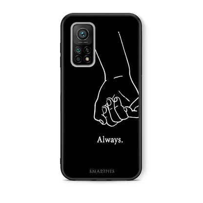 Θήκη Αγίου Βαλεντίνου Xiaomi Mi 10T / 10T Pro Always & Forever 1 από τη Smartfits με σχέδιο στο πίσω μέρος και μαύρο περίβλημα | Xiaomi Mi 10T / 10T Pro Always & Forever 1 case with colorful back and black bezels