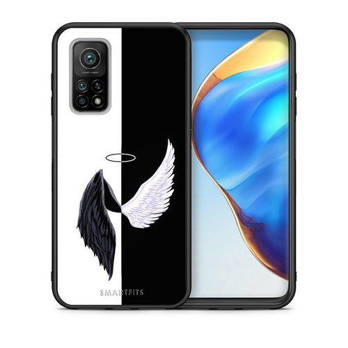 Θήκη Xiaomi Mi 10T/10T Pro Angels Demons από τη Smartfits με σχέδιο στο πίσω μέρος και μαύρο περίβλημα | Xiaomi Mi 10T/10T Pro Angels Demons case with colorful back and black bezels