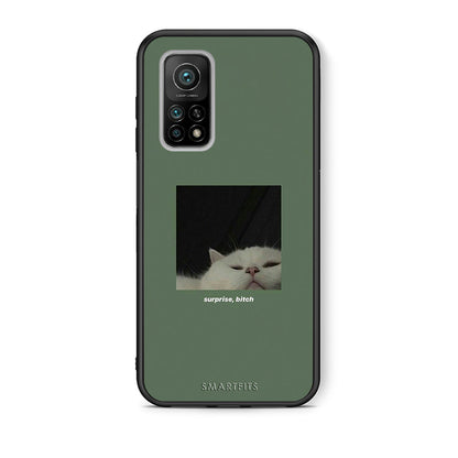Θήκη Xiaomi Mi 10T/10T Pro Bitch Surprise από τη Smartfits με σχέδιο στο πίσω μέρος και μαύρο περίβλημα | Xiaomi Mi 10T/10T Pro Bitch Surprise case with colorful back and black bezels