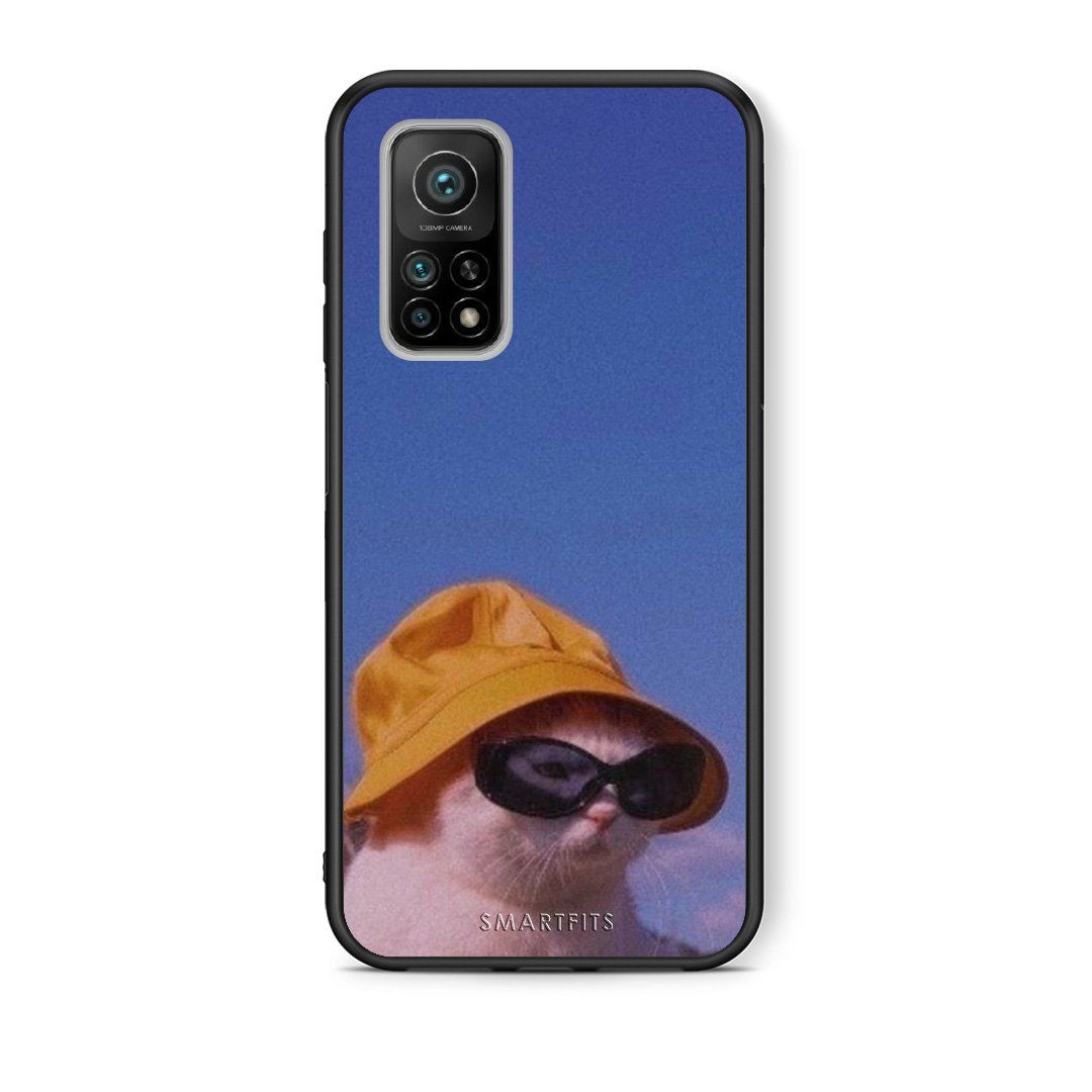Θήκη Xiaomi Mi 10T/10T Pro Cat Diva από τη Smartfits με σχέδιο στο πίσω μέρος και μαύρο περίβλημα | Xiaomi Mi 10T/10T Pro Cat Diva case with colorful back and black bezels