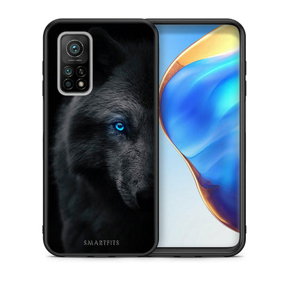 Θήκη Xiaomi Mi 10T/10T Pro Dark Wolf από τη Smartfits με σχέδιο στο πίσω μέρος και μαύρο περίβλημα | Xiaomi Mi 10T/10T Pro Dark Wolf case with colorful back and black bezels