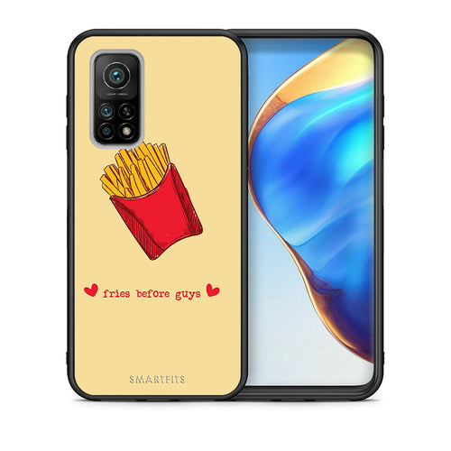 Θήκη Αγίου Βαλεντίνου Xiaomi Mi 10T / 10T Pro Fries Before Guys από τη Smartfits με σχέδιο στο πίσω μέρος και μαύρο περίβλημα | Xiaomi Mi 10T / 10T Pro Fries Before Guys case with colorful back and black bezels