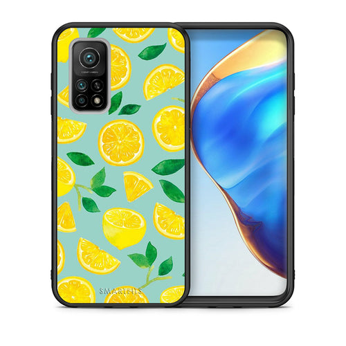Θήκη Xiaomi Mi 10T/10T Pro Lemons από τη Smartfits με σχέδιο στο πίσω μέρος και μαύρο περίβλημα | Xiaomi Mi 10T/10T Pro Lemons case with colorful back and black bezels