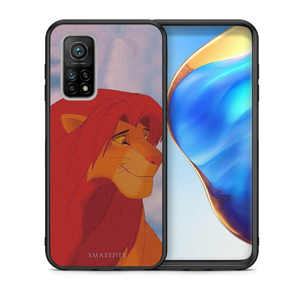 Θήκη Αγίου Βαλεντίνου Xiaomi Mi 10T / 10T Pro Lion Love 1 από τη Smartfits με σχέδιο στο πίσω μέρος και μαύρο περίβλημα | Xiaomi Mi 10T / 10T Pro Lion Love 1 case with colorful back and black bezels