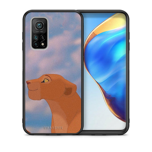 Θήκη Αγίου Βαλεντίνου Xiaomi Mi 10T / 10T Pro Lion Love 2 από τη Smartfits με σχέδιο στο πίσω μέρος και μαύρο περίβλημα | Xiaomi Mi 10T / 10T Pro Lion Love 2 case with colorful back and black bezels