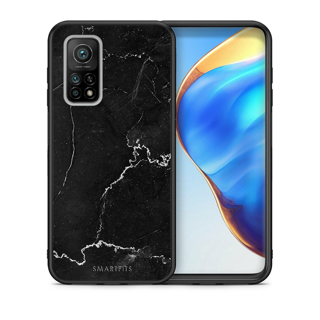 Θήκη Xiaomi Mi 10T/10T Pro Marble Black από τη Smartfits με σχέδιο στο πίσω μέρος και μαύρο περίβλημα | Xiaomi Mi 10T/10T Pro Marble Black case with colorful back and black bezels