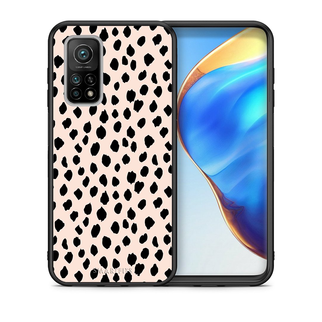 Θήκη Xiaomi Mi 10T/10T Pro New Polka Dots από τη Smartfits με σχέδιο στο πίσω μέρος και μαύρο περίβλημα | Xiaomi Mi 10T/10T Pro New Polka Dots case with colorful back and black bezels