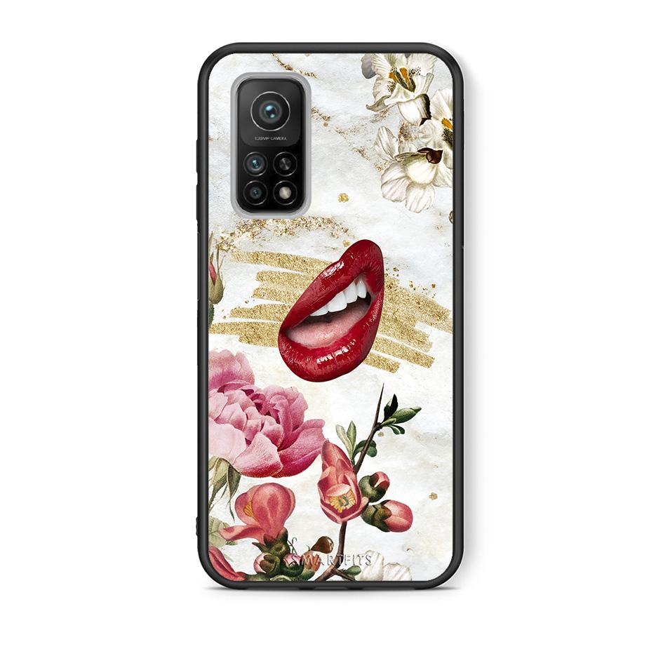 Θήκη Xiaomi Mi 10T/10T Pro Red Lips από τη Smartfits με σχέδιο στο πίσω μέρος και μαύρο περίβλημα | Xiaomi Mi 10T/10T Pro Red Lips case with colorful back and black bezels