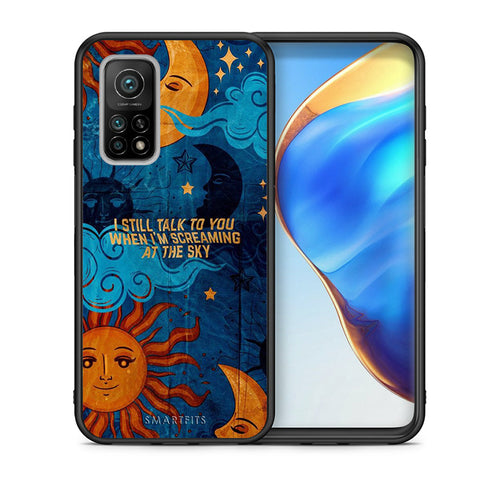 Θήκη Xiaomi Mi 10T/10T Pro Screaming Sky από τη Smartfits με σχέδιο στο πίσω μέρος και μαύρο περίβλημα | Xiaomi Mi 10T/10T Pro Screaming Sky case with colorful back and black bezels