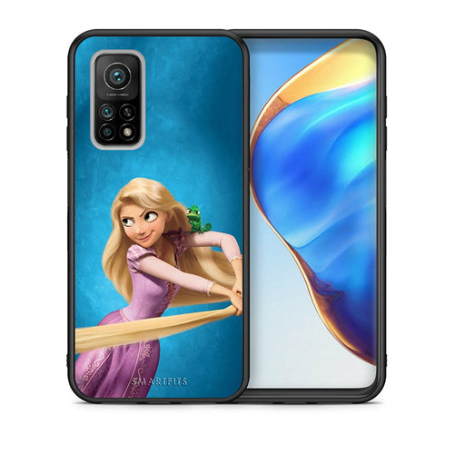 Θήκη Αγίου Βαλεντίνου Xiaomi Mi 10T / 10T Pro Tangled 2 από τη Smartfits με σχέδιο στο πίσω μέρος και μαύρο περίβλημα | Xiaomi Mi 10T / 10T Pro Tangled 2 case with colorful back and black bezels