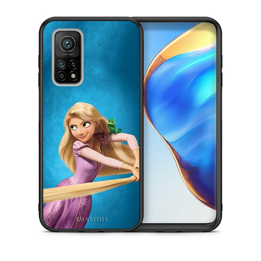 Θήκη Αγίου Βαλεντίνου Xiaomi Mi 10T / 10T Pro Tangled 2 από τη Smartfits με σχέδιο στο πίσω μέρος και μαύρο περίβλημα | Xiaomi Mi 10T / 10T Pro Tangled 2 case with colorful back and black bezels