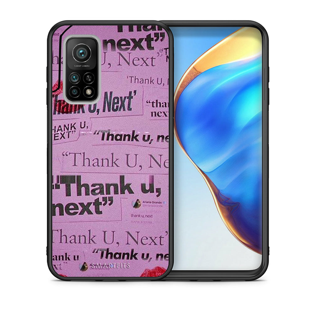 Θήκη Αγίου Βαλεντίνου Xiaomi Mi 10T / 10T Pro Thank You Next από τη Smartfits με σχέδιο στο πίσω μέρος και μαύρο περίβλημα | Xiaomi Mi 10T / 10T Pro Thank You Next case with colorful back and black bezels