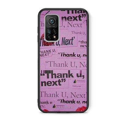 Θήκη Αγίου Βαλεντίνου Xiaomi Mi 10T / 10T Pro Thank You Next από τη Smartfits με σχέδιο στο πίσω μέρος και μαύρο περίβλημα | Xiaomi Mi 10T / 10T Pro Thank You Next case with colorful back and black bezels