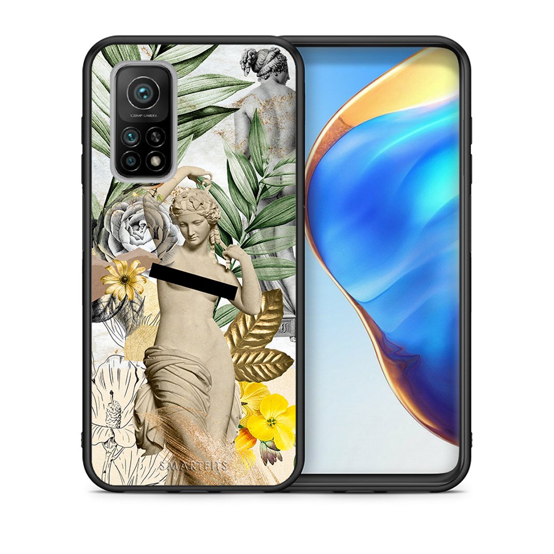 Θήκη Xiaomi Mi 10T/10T Pro Woman Statue από τη Smartfits με σχέδιο στο πίσω μέρος και μαύρο περίβλημα | Xiaomi Mi 10T/10T Pro Woman Statue case with colorful back and black bezels