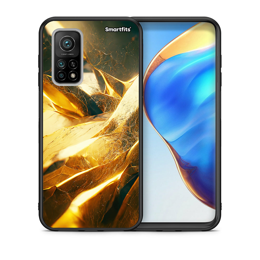 Θήκη Xiaomi Mi 10T/10T Pro Real Gold από τη Smartfits με σχέδιο στο πίσω μέρος και μαύρο περίβλημα | Xiaomi Mi 10T/10T Pro Real Gold case with colorful back and black bezels