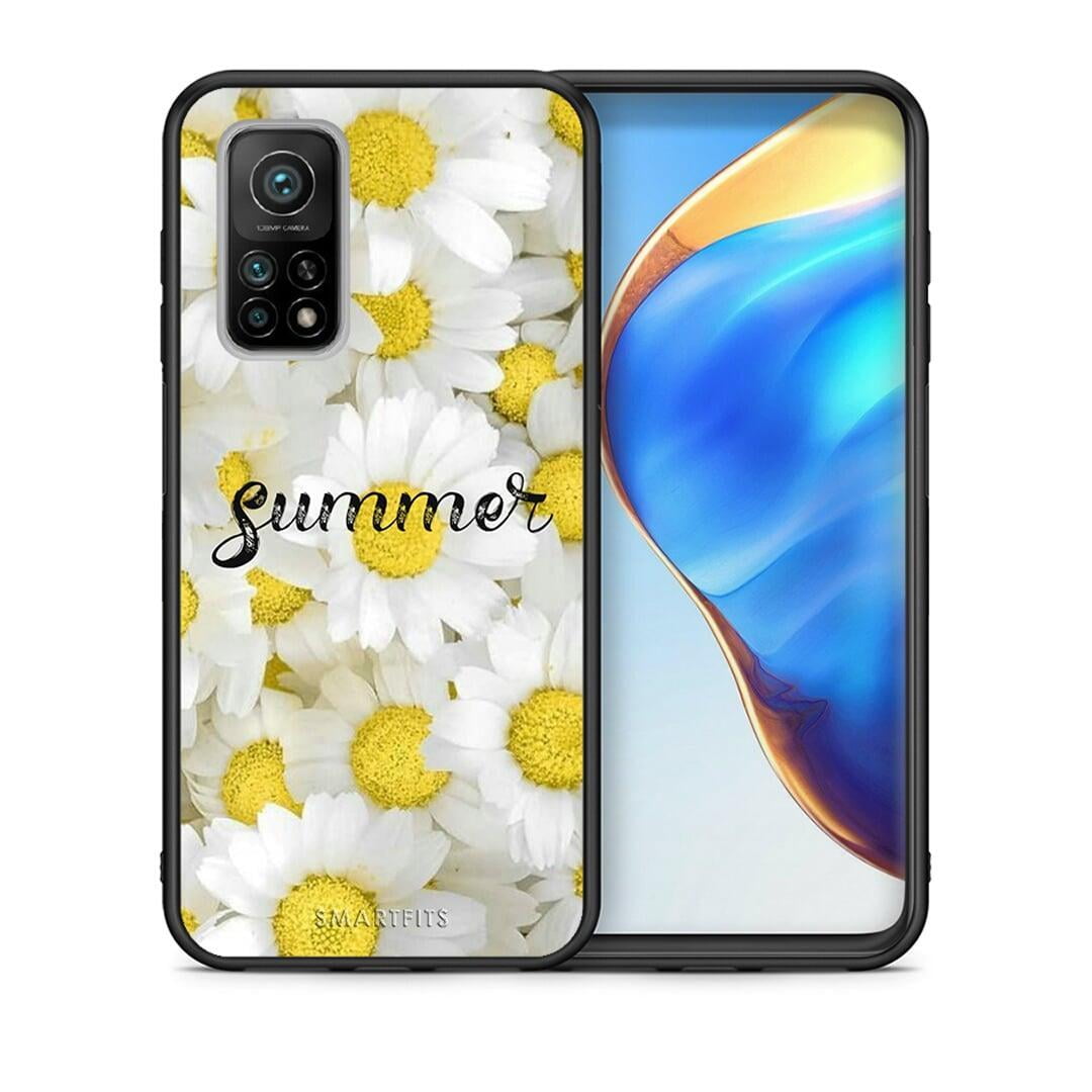 Θήκη Xiaomi Mi 10T / 10T Pro Summer Daisies από τη Smartfits με σχέδιο στο πίσω μέρος και μαύρο περίβλημα | Xiaomi Mi 10T / 10T Pro Summer Daisies case with colorful back and black bezels