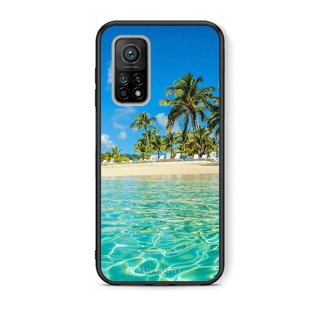 Θήκη Xiaomi Mi 10T / 10T Pro Tropical Vibes από τη Smartfits με σχέδιο στο πίσω μέρος και μαύρο περίβλημα | Xiaomi Mi 10T / 10T Pro Tropical Vibes case with colorful back and black bezels