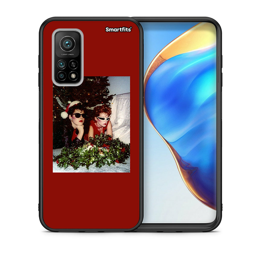 Θήκη Xiaomi Mi 10T/10T Pro Waiting For Xmas από τη Smartfits με σχέδιο στο πίσω μέρος και μαύρο περίβλημα | Xiaomi Mi 10T/10T Pro Waiting For Xmas case with colorful back and black bezels