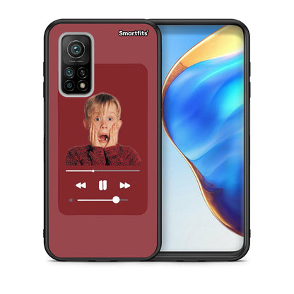 Θήκη Xiaomi Mi 10T/10T Pro Xmas Alone Music από τη Smartfits με σχέδιο στο πίσω μέρος και μαύρο περίβλημα | Xiaomi Mi 10T/10T Pro Xmas Alone Music case with colorful back and black bezels
