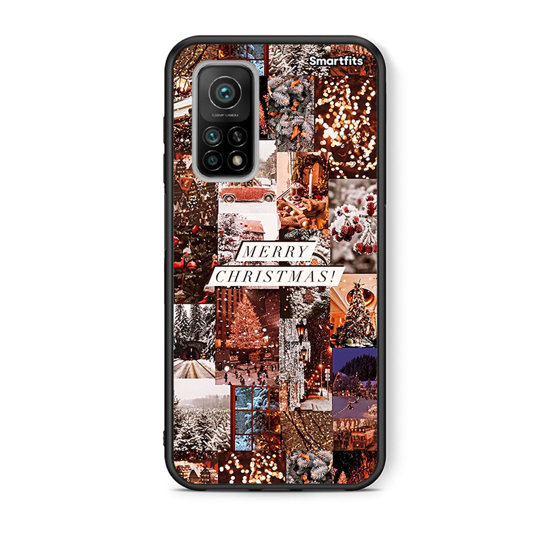 Θήκη Xiaomi Mi 10T/10T Pro Xmas Collage από τη Smartfits με σχέδιο στο πίσω μέρος και μαύρο περίβλημα | Xiaomi Mi 10T/10T Pro Xmas Collage case with colorful back and black bezels