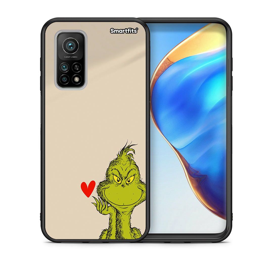 Θήκη Xiaomi Mi 10T/10T Pro Xmas Grinch από τη Smartfits με σχέδιο στο πίσω μέρος και μαύρο περίβλημα | Xiaomi Mi 10T/10T Pro Xmas Grinch case with colorful back and black bezels