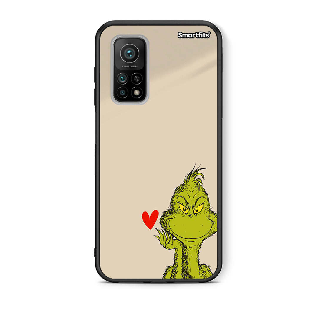 Θήκη Xiaomi Mi 10T/10T Pro Xmas Grinch από τη Smartfits με σχέδιο στο πίσω μέρος και μαύρο περίβλημα | Xiaomi Mi 10T/10T Pro Xmas Grinch case with colorful back and black bezels