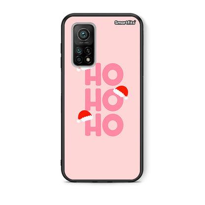 Θήκη Xiaomi Mi 10T/10T Pro Xmas Ho Ho Ho από τη Smartfits με σχέδιο στο πίσω μέρος και μαύρο περίβλημα | Xiaomi Mi 10T/10T Pro Xmas Ho Ho Ho case with colorful back and black bezels