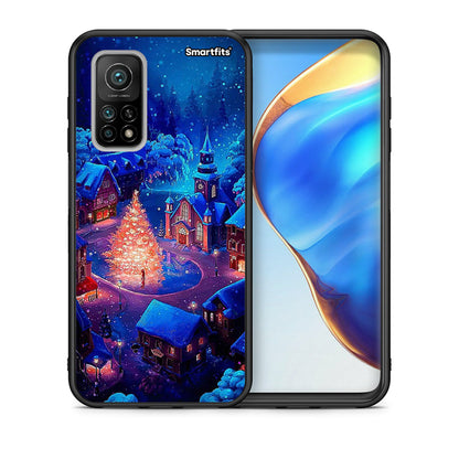 Θήκη Xiaomi Mi 10T/10T Pro Xmas Village από τη Smartfits με σχέδιο στο πίσω μέρος και μαύρο περίβλημα | Xiaomi Mi 10T/10T Pro Xmas Village case with colorful back and black bezels