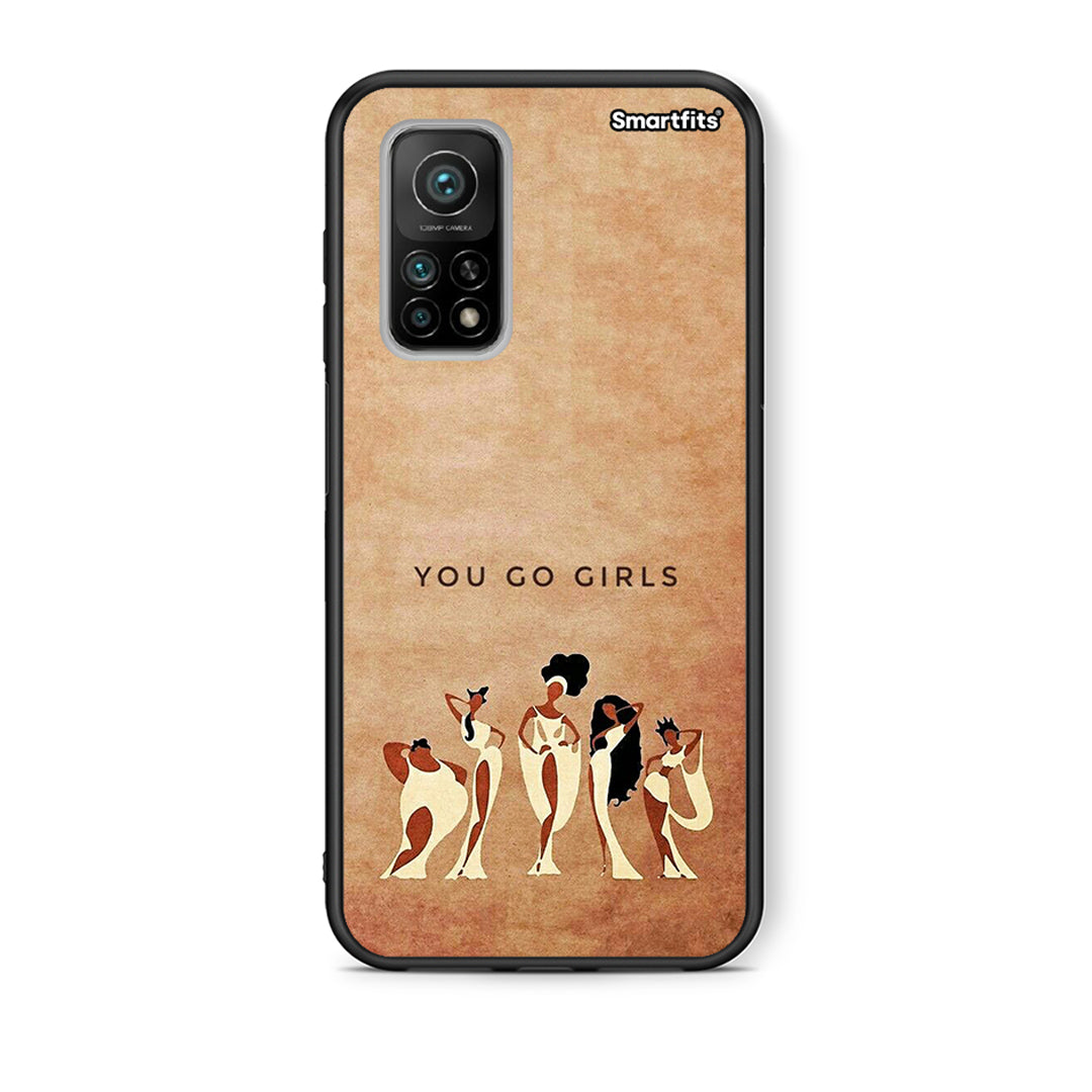 Θήκη Xiaomi Mi 10T/10T Pro You Go Girl από τη Smartfits με σχέδιο στο πίσω μέρος και μαύρο περίβλημα | Xiaomi Mi 10T/10T Pro You Go Girl case with colorful back and black bezels