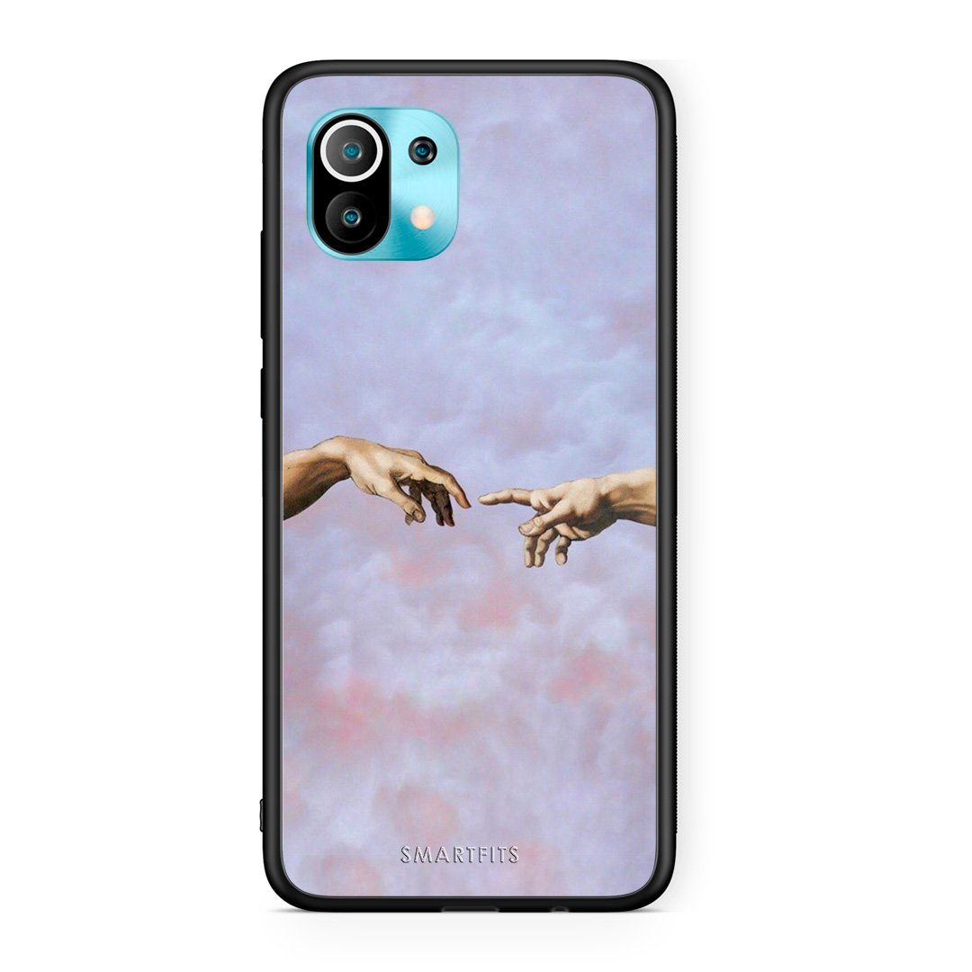 Xiaomi Mi 11 Adam Hand θήκη από τη Smartfits με σχέδιο στο πίσω μέρος και μαύρο περίβλημα | Smartphone case with colorful back and black bezels by Smartfits