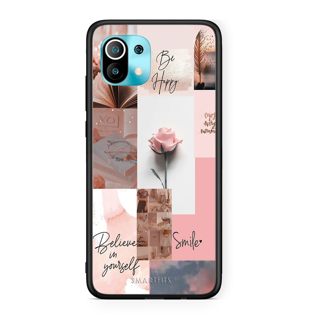 Xiaomi Mi 11 Aesthetic Collage θήκη από τη Smartfits με σχέδιο στο πίσω μέρος και μαύρο περίβλημα | Smartphone case with colorful back and black bezels by Smartfits