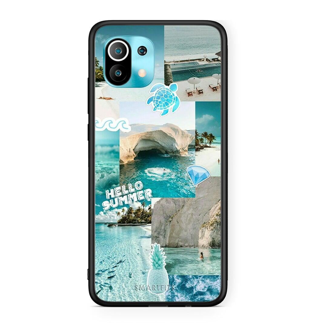 Xiaomi Mi 11 Aesthetic Summer Θήκη από τη Smartfits με σχέδιο στο πίσω μέρος και μαύρο περίβλημα | Smartphone case with colorful back and black bezels by Smartfits
