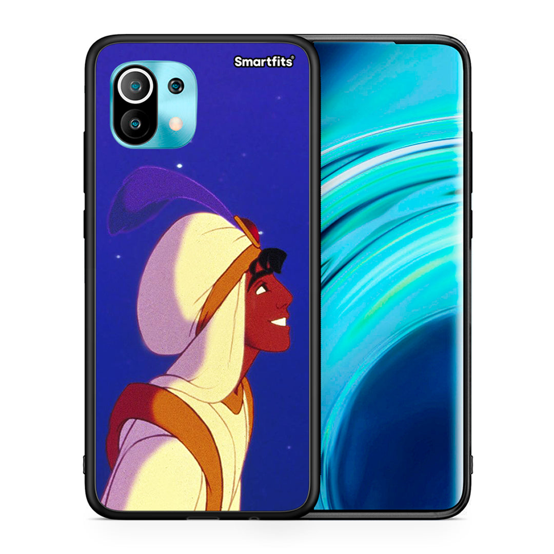 Θήκη Xiaomi Mi 11 Alladin And Jasmine Love 1 από τη Smartfits με σχέδιο στο πίσω μέρος και μαύρο περίβλημα | Xiaomi Mi 11 Alladin And Jasmine Love 1 case with colorful back and black bezels