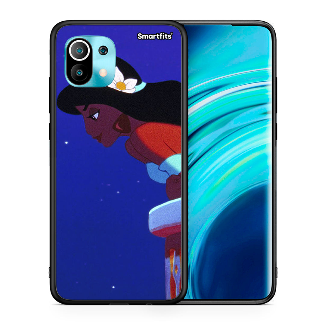 Θήκη Xiaomi Mi 11 Alladin And Jasmine Love 2 από τη Smartfits με σχέδιο στο πίσω μέρος και μαύρο περίβλημα | Xiaomi Mi 11 Alladin And Jasmine Love 2 case with colorful back and black bezels