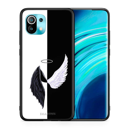 Θήκη Xiaomi Mi 11 Angels Demons από τη Smartfits με σχέδιο στο πίσω μέρος και μαύρο περίβλημα | Xiaomi Mi 11 Angels Demons case with colorful back and black bezels