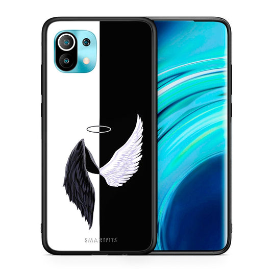 Θήκη Xiaomi Mi 11 Angels Demons από τη Smartfits με σχέδιο στο πίσω μέρος και μαύρο περίβλημα | Xiaomi Mi 11 Angels Demons case with colorful back and black bezels