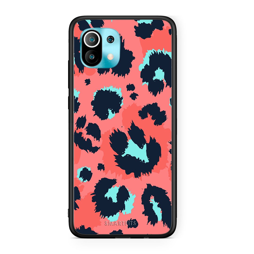 22 - Xiaomi Mi 11 Pink Leopard Animal case, cover, bumper