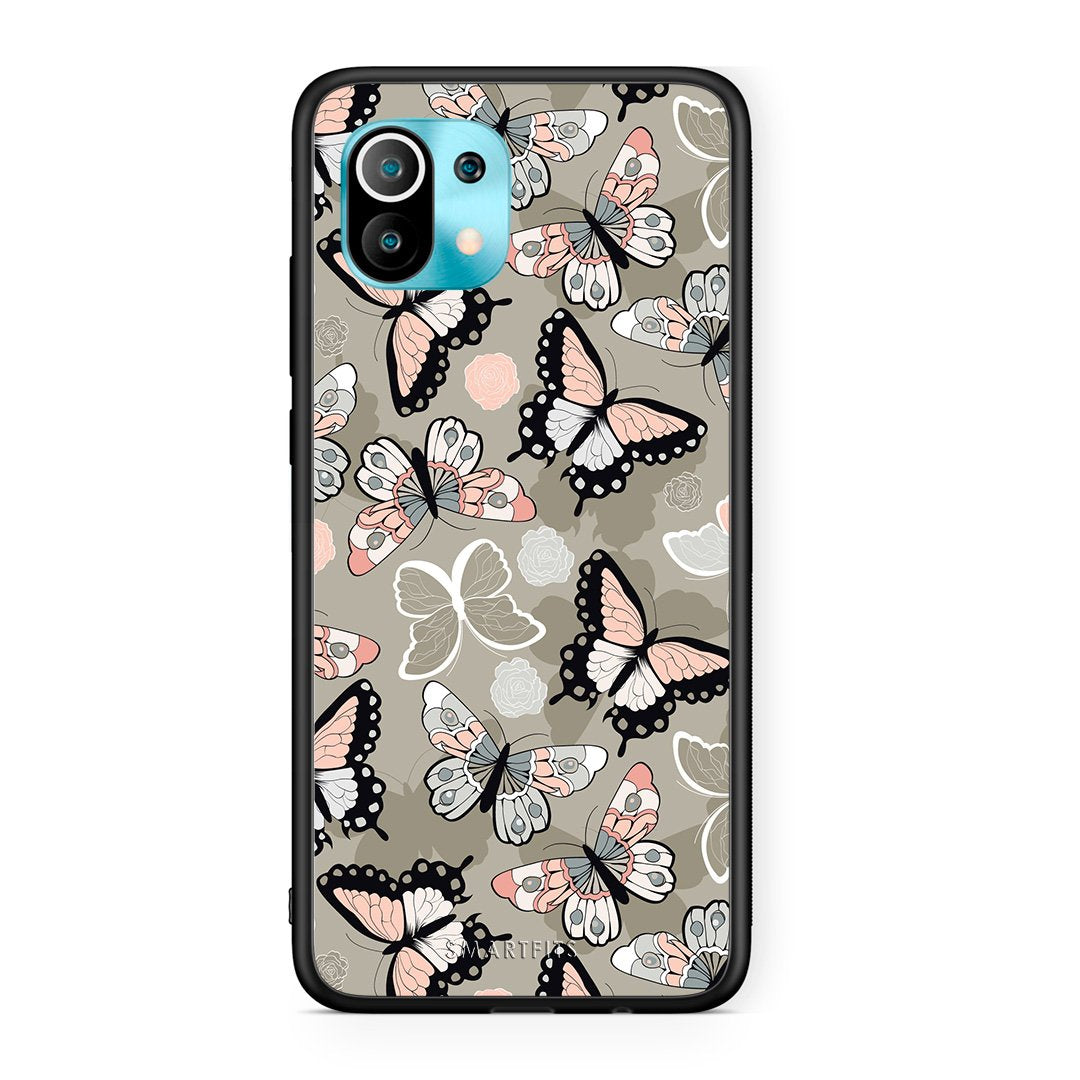 135 - Xiaomi Mi 11 Butterflies Boho case, cover, bumper