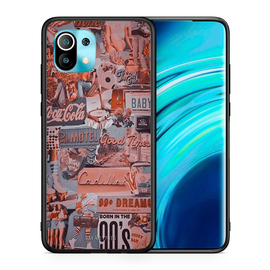 Θήκη Xiaomi Mi 11 Born In 90s από τη Smartfits με σχέδιο στο πίσω μέρος και μαύρο περίβλημα | Xiaomi Mi 11 Born In 90s case with colorful back and black bezels