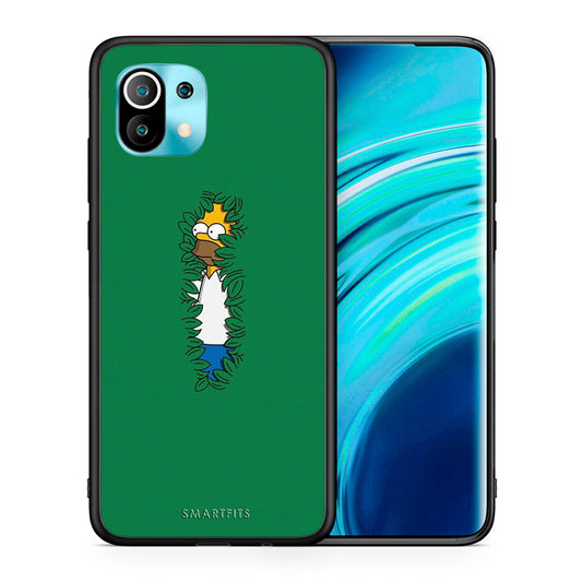 Θήκη Αγίου Βαλεντίνου Xiaomi Mi 11 Bush Man από τη Smartfits με σχέδιο στο πίσω μέρος και μαύρο περίβλημα | Xiaomi Mi 11 Bush Man case with colorful back and black bezels