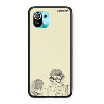 Xiaomi Mi 11 Carl And Ellie θήκη από τη Smartfits με σχέδιο στο πίσω μέρος και μαύρο περίβλημα | Smartphone case with colorful back and black bezels by Smartfits