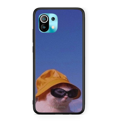 Xiaomi Mi 11 Cat Diva θήκη από τη Smartfits με σχέδιο στο πίσω μέρος και μαύρο περίβλημα | Smartphone case with colorful back and black bezels by Smartfits