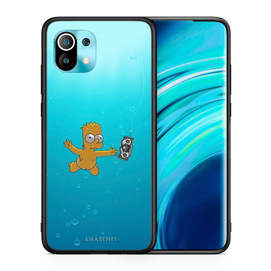 Θήκη Xiaomi Mi 11 Chasing Money από τη Smartfits με σχέδιο στο πίσω μέρος και μαύρο περίβλημα | Xiaomi Mi 11 Chasing Money case with colorful back and black bezels