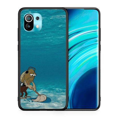 Θήκη Xiaomi Mi 11 Clean The Ocean από τη Smartfits με σχέδιο στο πίσω μέρος και μαύρο περίβλημα | Xiaomi Mi 11 Clean The Ocean case with colorful back and black bezels